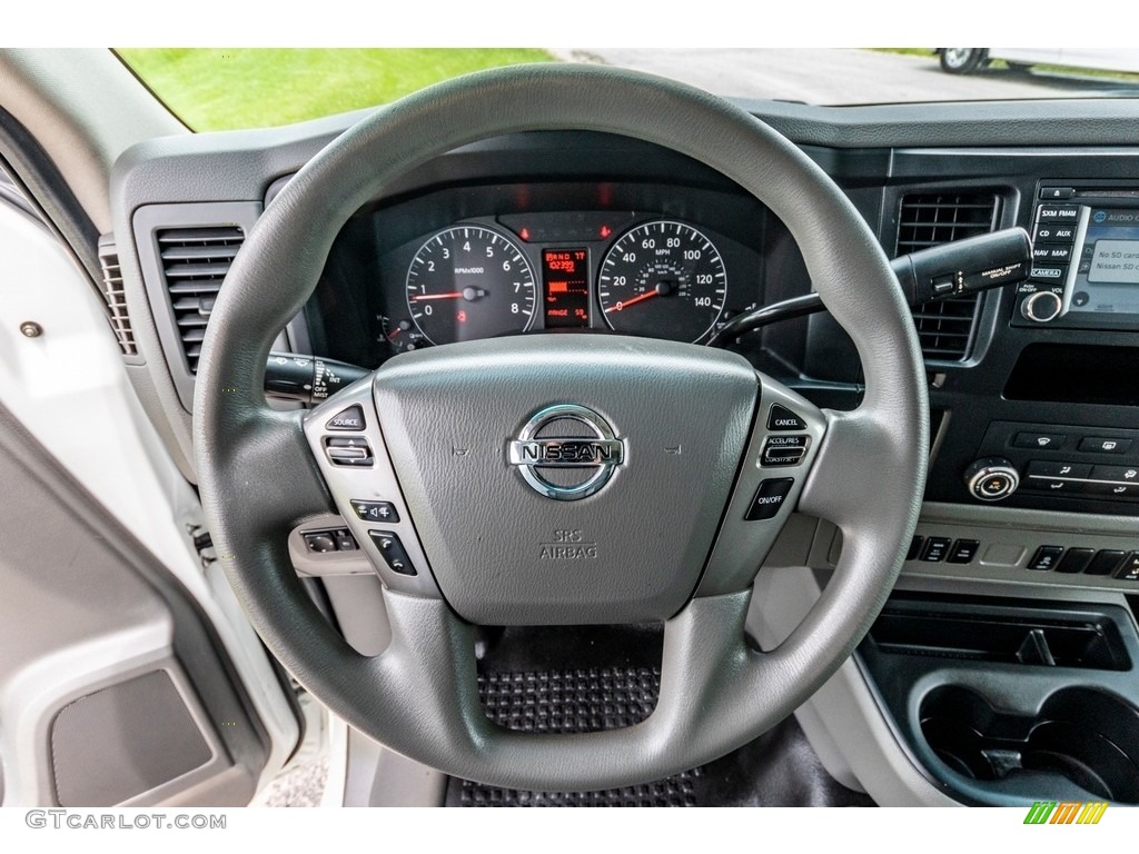 2016 Nissan NV 2500 HD S Cargo Gray Steering Wheel Photo #138265649