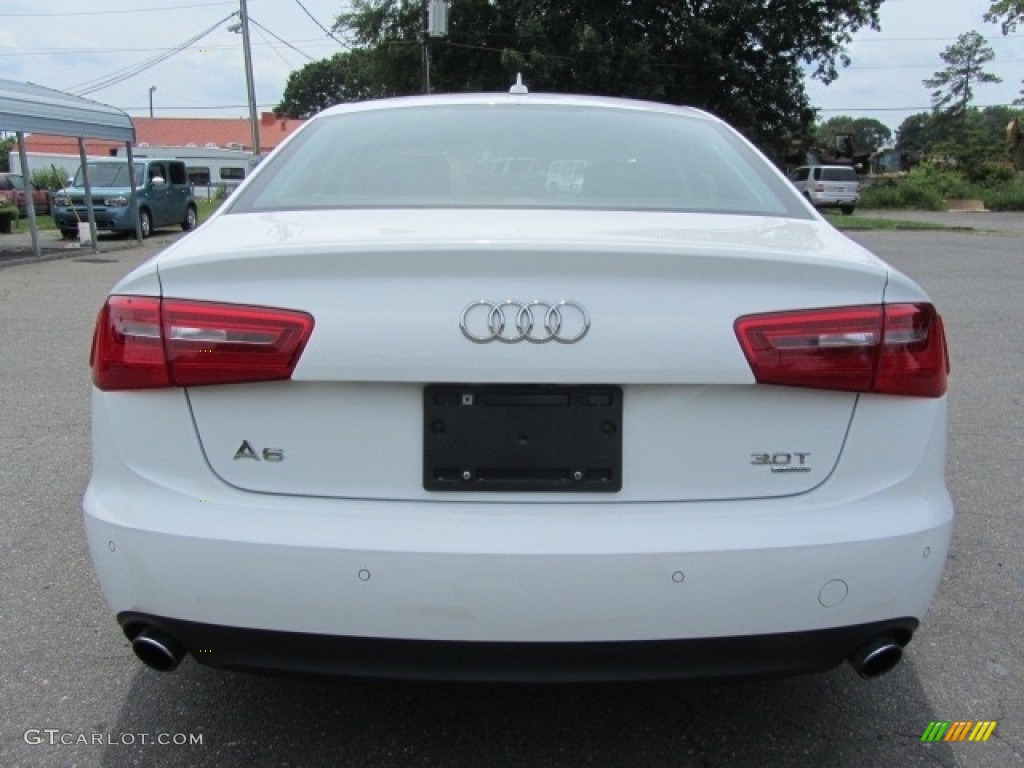 2012 A6 3.0T quattro Sedan - Ibis White / Black photo #9