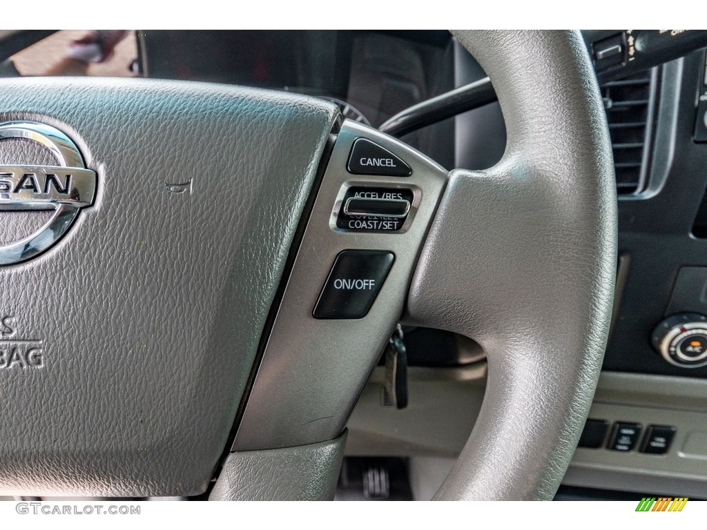 2016 Nissan NV 2500 HD S Cargo Gray Steering Wheel Photo #138265691