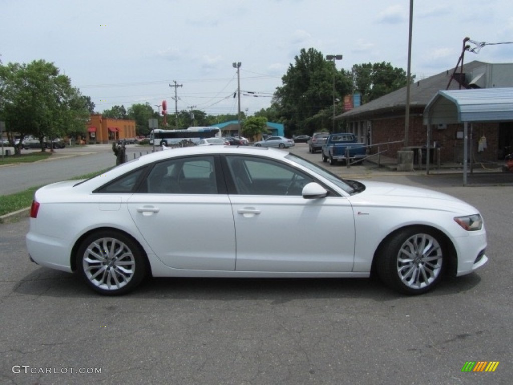 2012 A6 3.0T quattro Sedan - Ibis White / Black photo #11