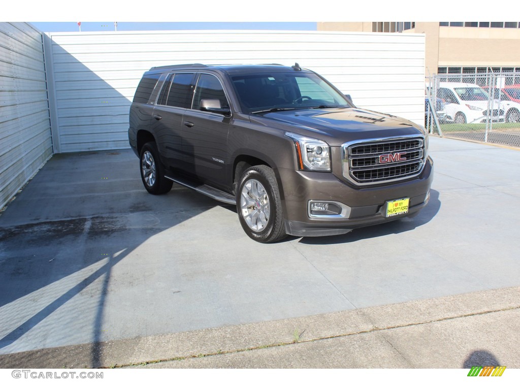 2019 Yukon SLT - Smokey Quartz Metallic / Jet Black photo #2