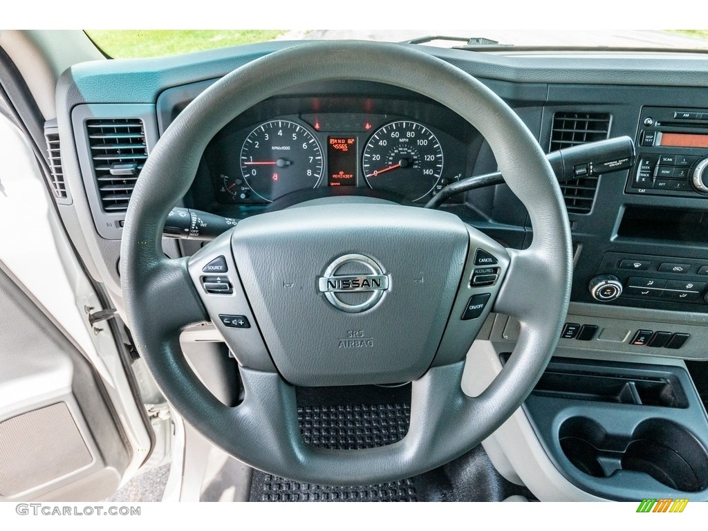 2015 Nissan NV 2500 HD S Cargo Charcoal Steering Wheel Photo #138267311