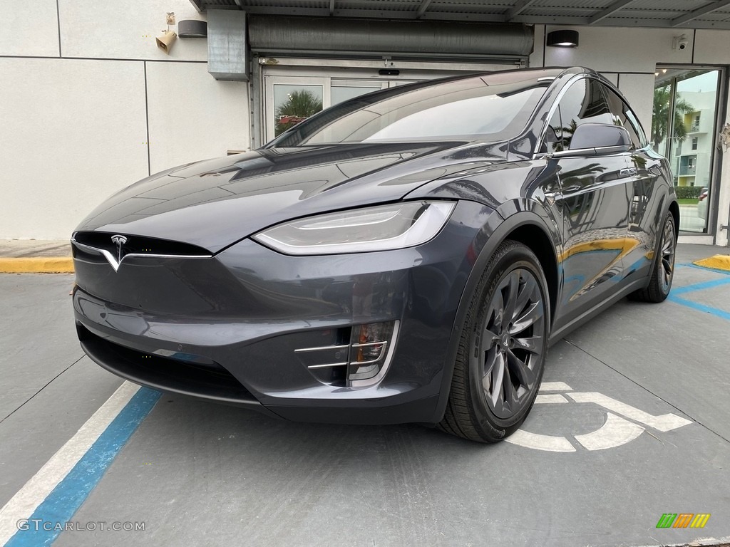 Midnight Silver Metallic 2018 Tesla Model X 100D Exterior Photo #138267974