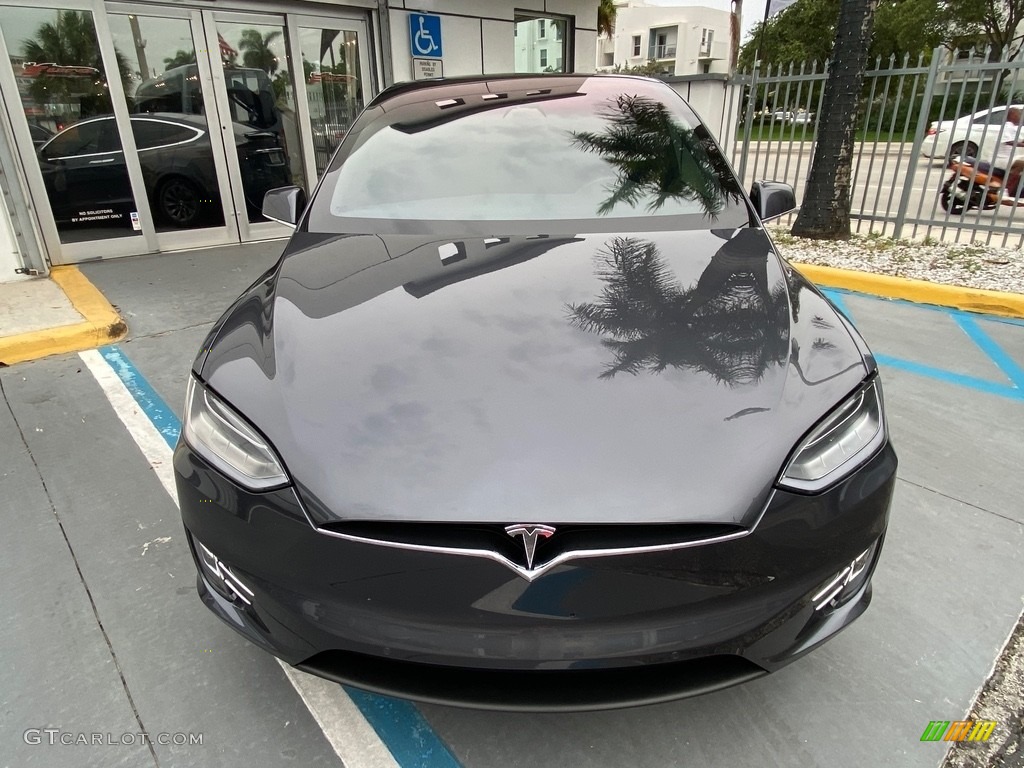 2018 Model X 100D - Midnight Silver Metallic / Black photo #6