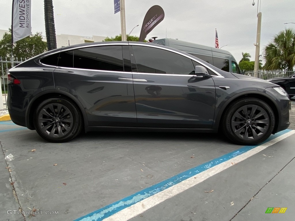 2018 Model X 100D - Midnight Silver Metallic / Black photo #9