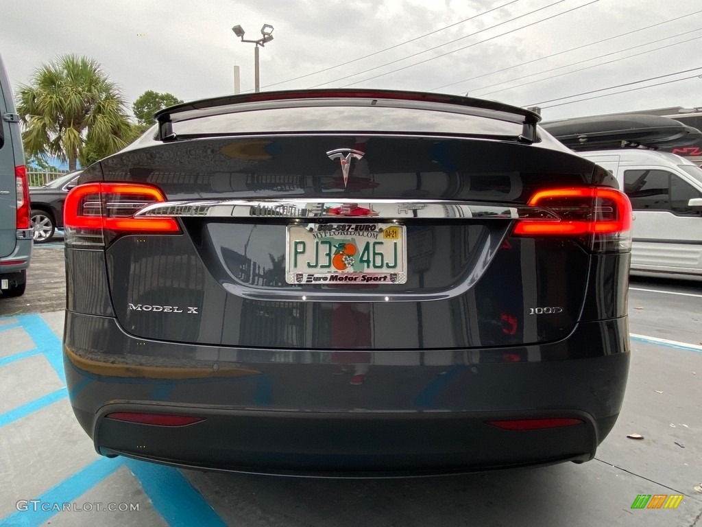 2018 Model X 100D - Midnight Silver Metallic / Black photo #11