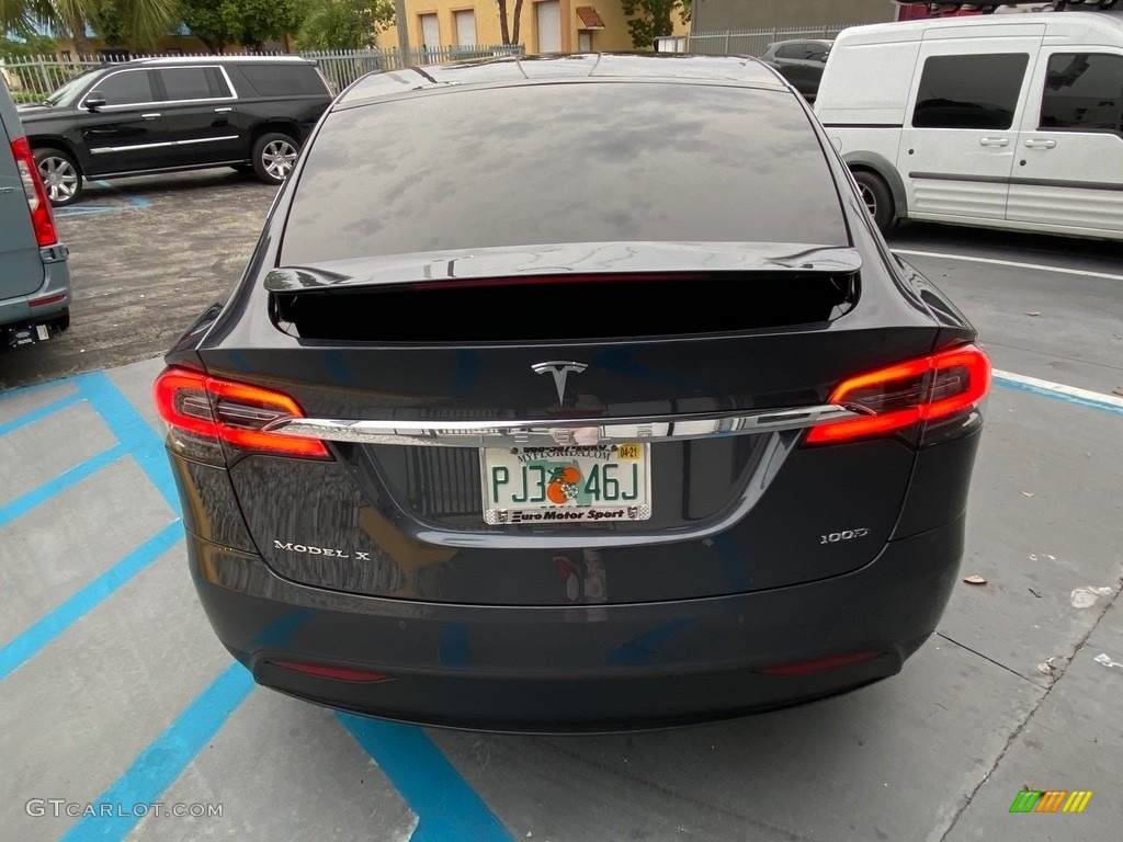 2018 Model X 100D - Midnight Silver Metallic / Black photo #12