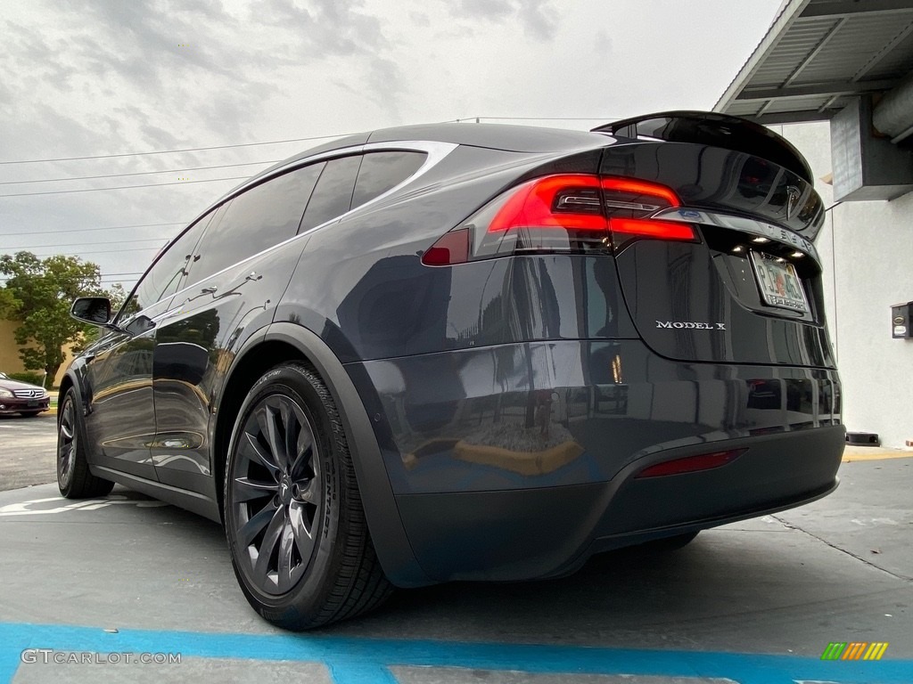 2018 Model X 100D - Midnight Silver Metallic / Black photo #13