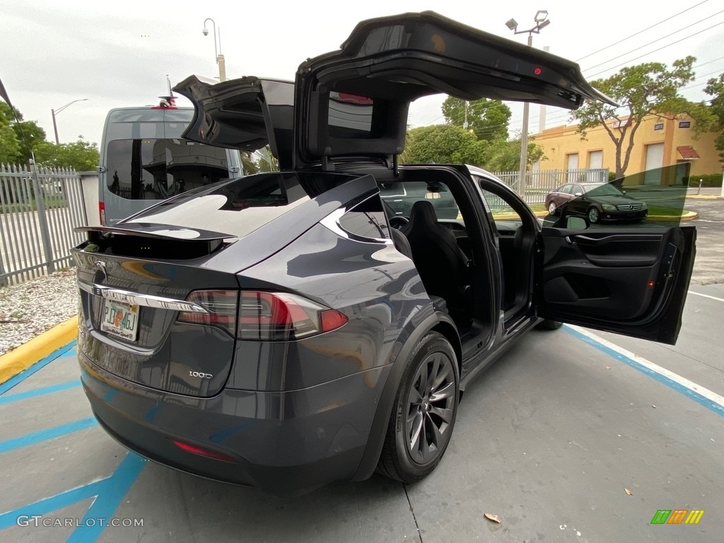 2018 Model X 100D - Midnight Silver Metallic / Black photo #18