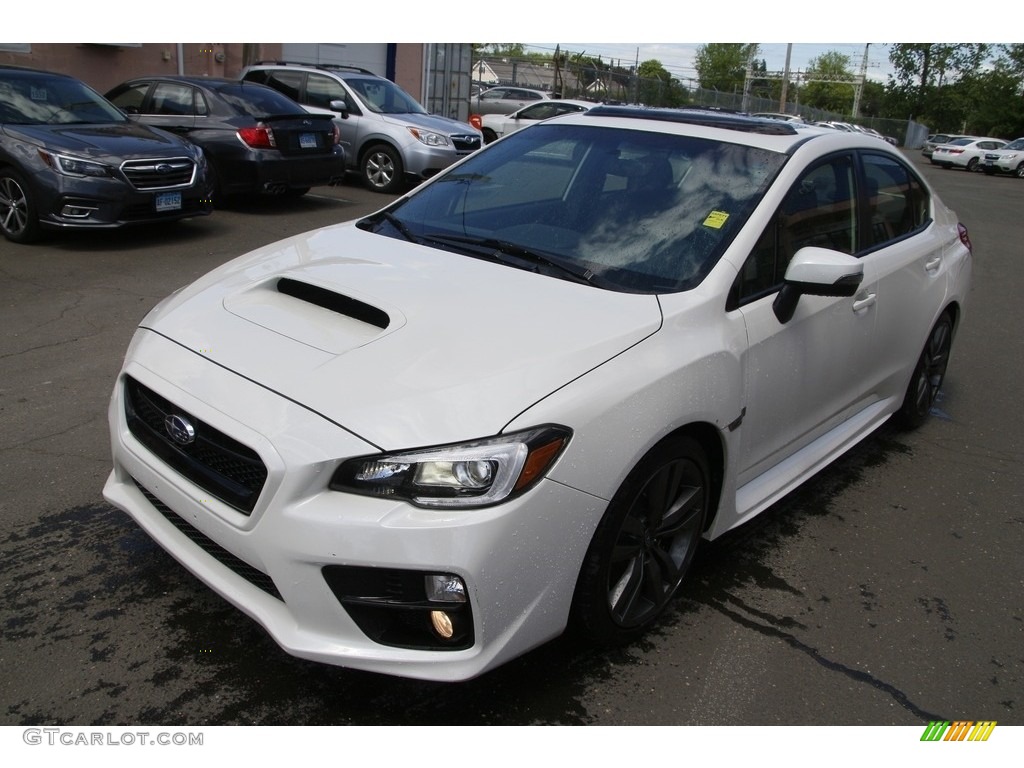 2017 WRX Limited - Crystal White Pearl / Carbon Black photo #1
