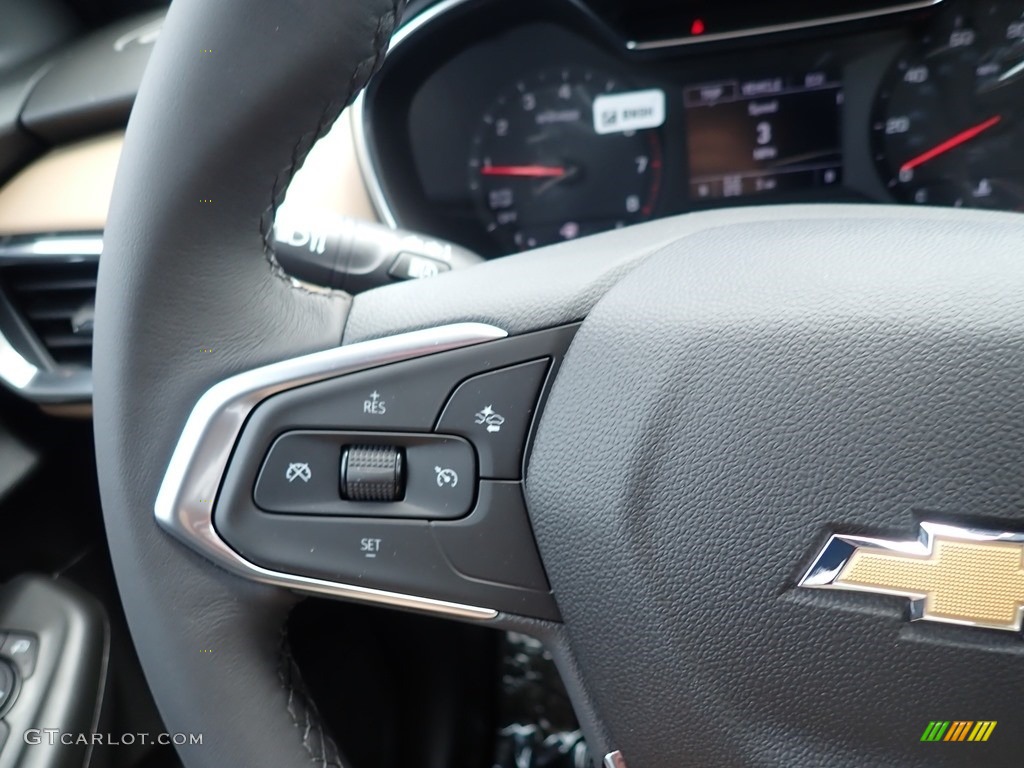 2021 Chevrolet Trailblazer ACTIV AWD Jet Black/Almond Butter Steering Wheel Photo #138269556