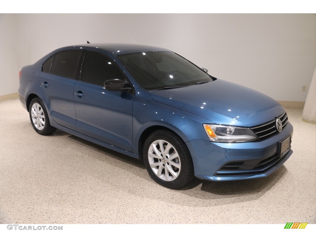 Silk Blue Metallic 2015 Volkswagen Jetta SE Sedan Exterior Photo #138270794