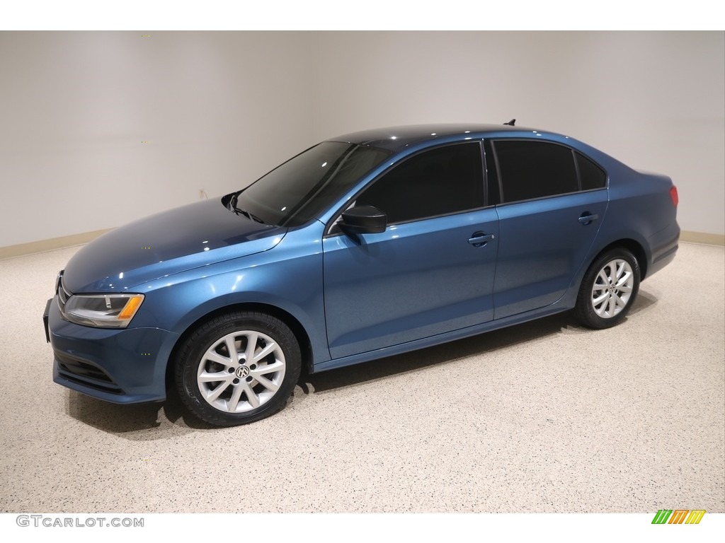 Silk Blue Metallic 2015 Volkswagen Jetta SE Sedan Exterior Photo #138270839