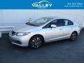 Alabaster Silver Metallic 2015 Honda Civic EX Sedan