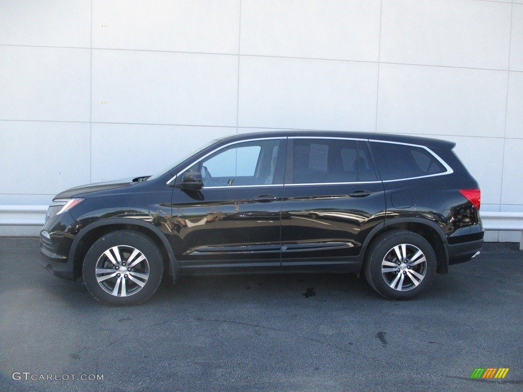 2016 Pilot EX AWD - Crystal Black Pearl / Gray photo #2
