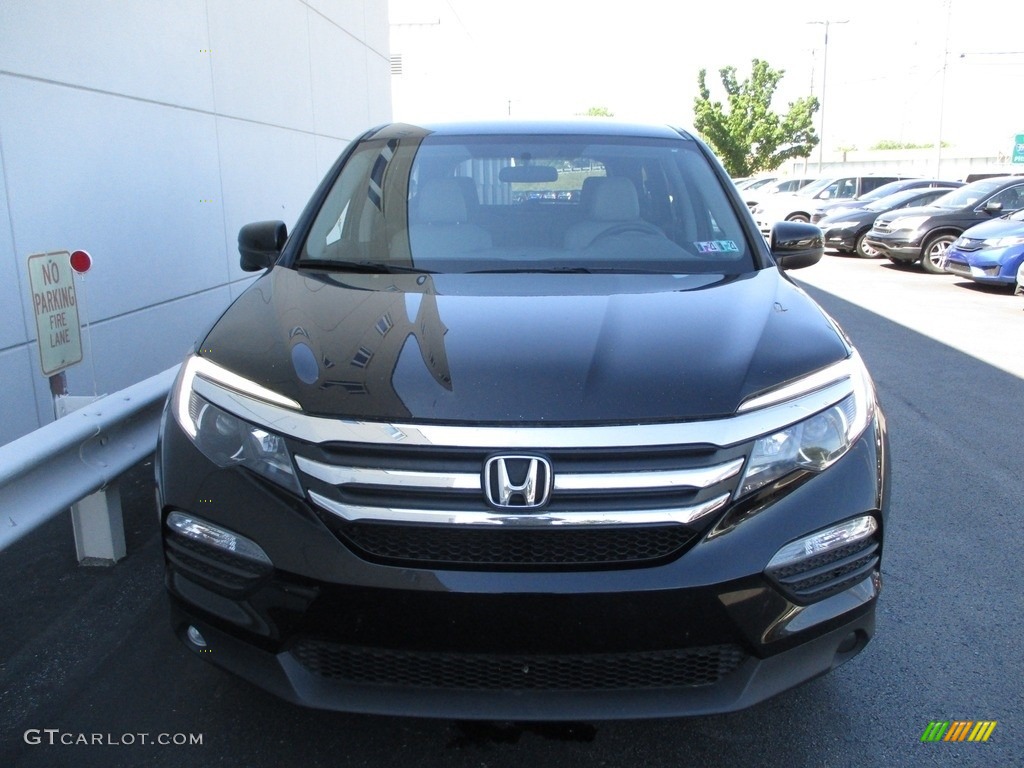 2016 Pilot EX AWD - Crystal Black Pearl / Gray photo #8