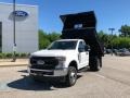 Oxford White - F350 Super Duty XL Regular Cab 4x4 Chassis Dump Truck Photo No. 4