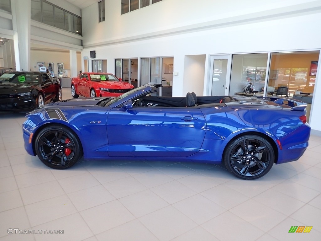 Riverside Blue Metallic 2020 Chevrolet Camaro LT Convertible Exterior Photo #138275888