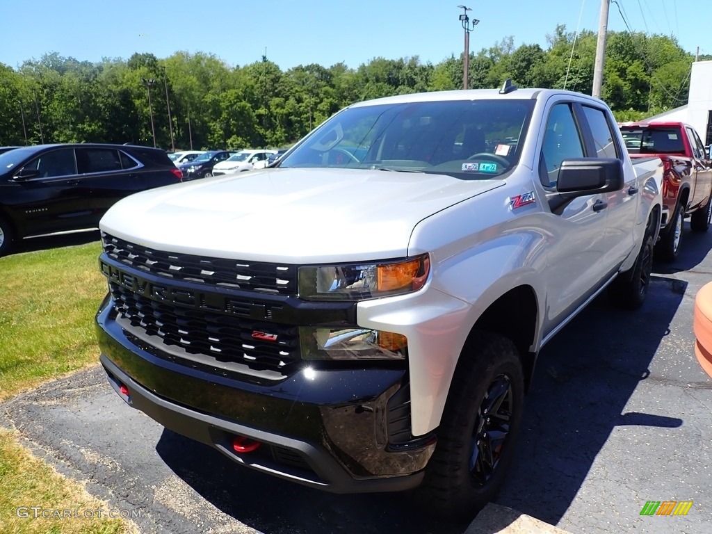 2020 Silverado 1500 Custom Trail Boss Crew Cab 4x4 - Silver Ice Metallic / Jet Black photo #1