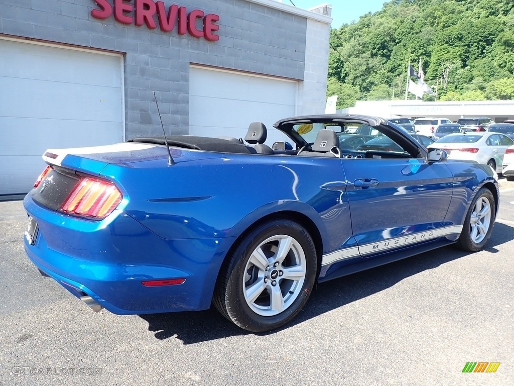 2017 Mustang V6 Convertible - Lightning Blue / Ebony photo #2