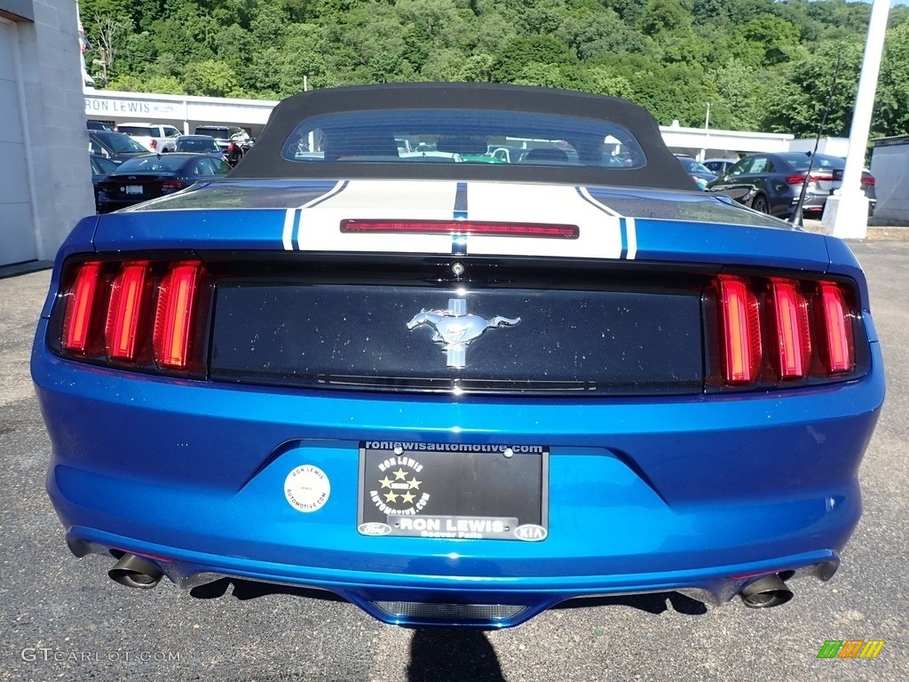 2017 Mustang V6 Convertible - Lightning Blue / Ebony photo #3