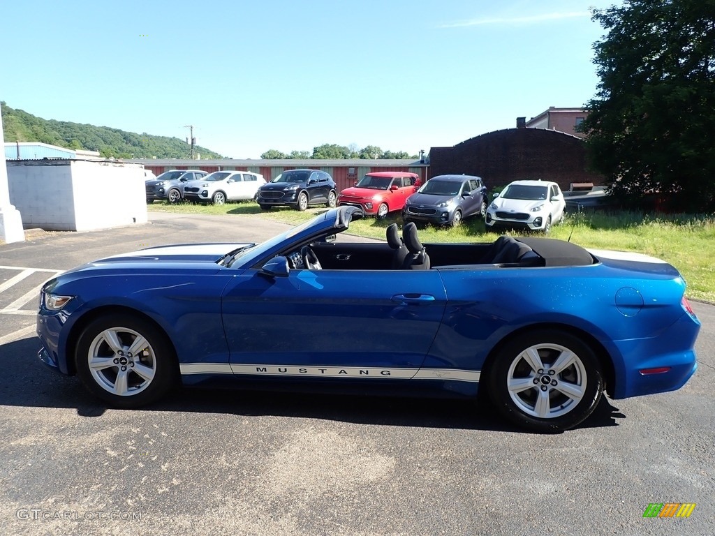 2017 Mustang V6 Convertible - Lightning Blue / Ebony photo #5