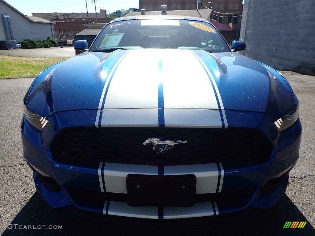 2017 Mustang V6 Convertible - Lightning Blue / Ebony photo #7