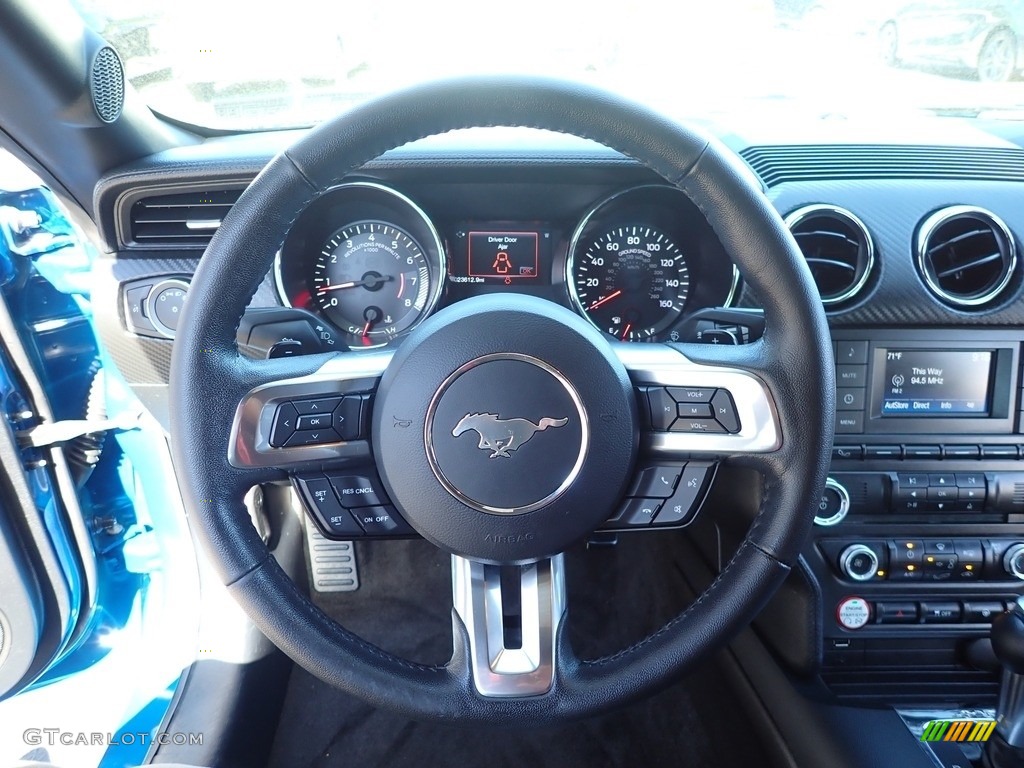 2017 Mustang V6 Convertible - Lightning Blue / Ebony photo #18