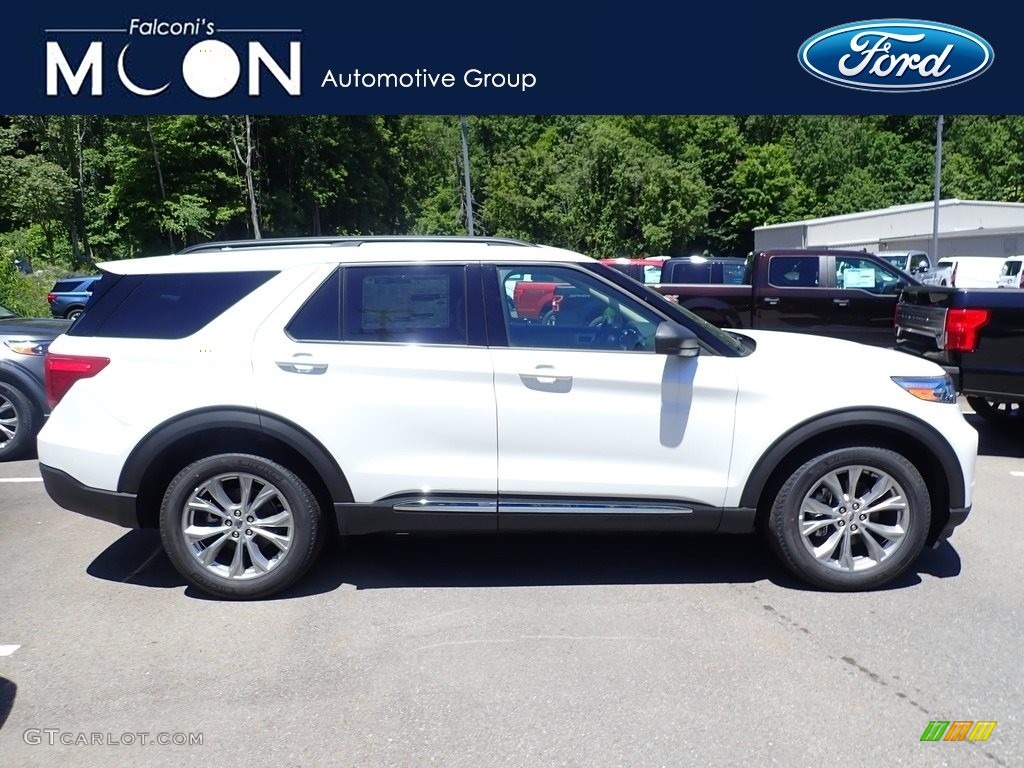 Star White Metallic Tri-Coat Ford Explorer