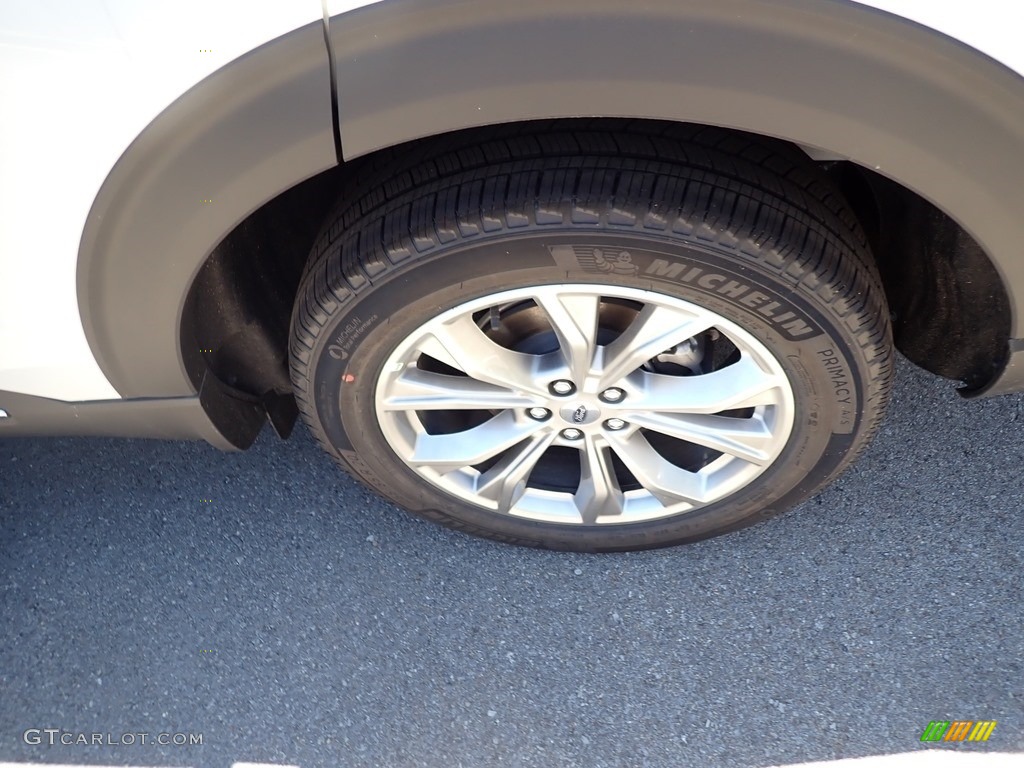 2020 Explorer XLT 4WD - Star White Metallic Tri-Coat / Sandstone photo #7