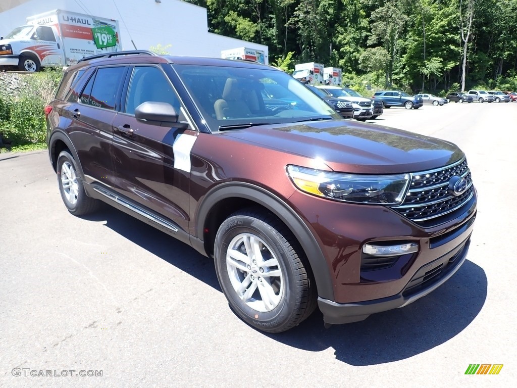 2020 Explorer XLT 4WD - Rich Copper Metallic / Sandstone photo #3