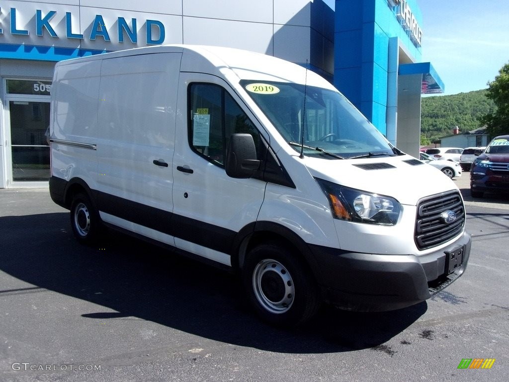 2019 Transit Van 150 MR Regular - Oxford White / Pewter photo #2