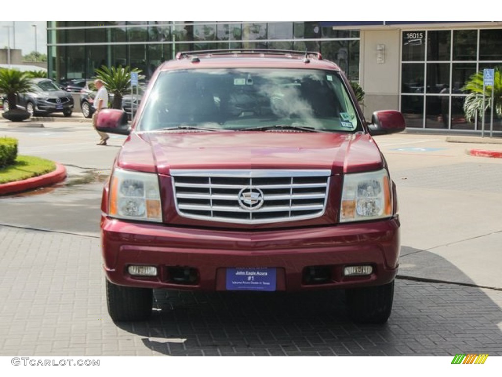 2004 Escalade AWD - Red E / Pewter Gray photo #3