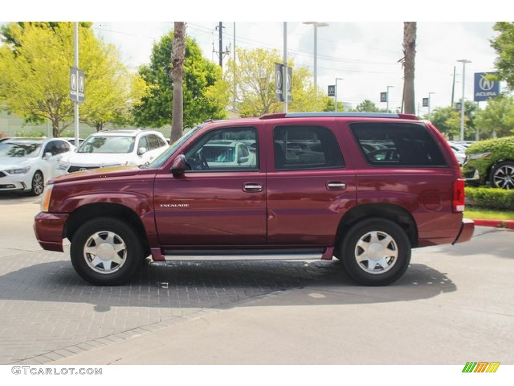 2004 Escalade AWD - Red E / Pewter Gray photo #5