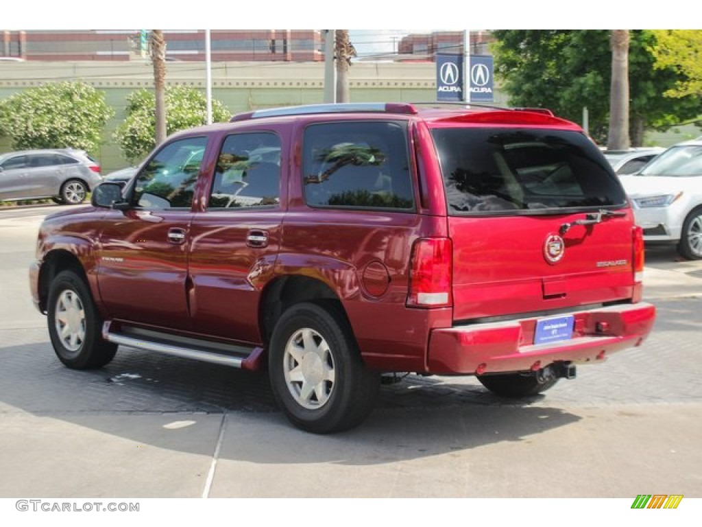 2004 Escalade AWD - Red E / Pewter Gray photo #6