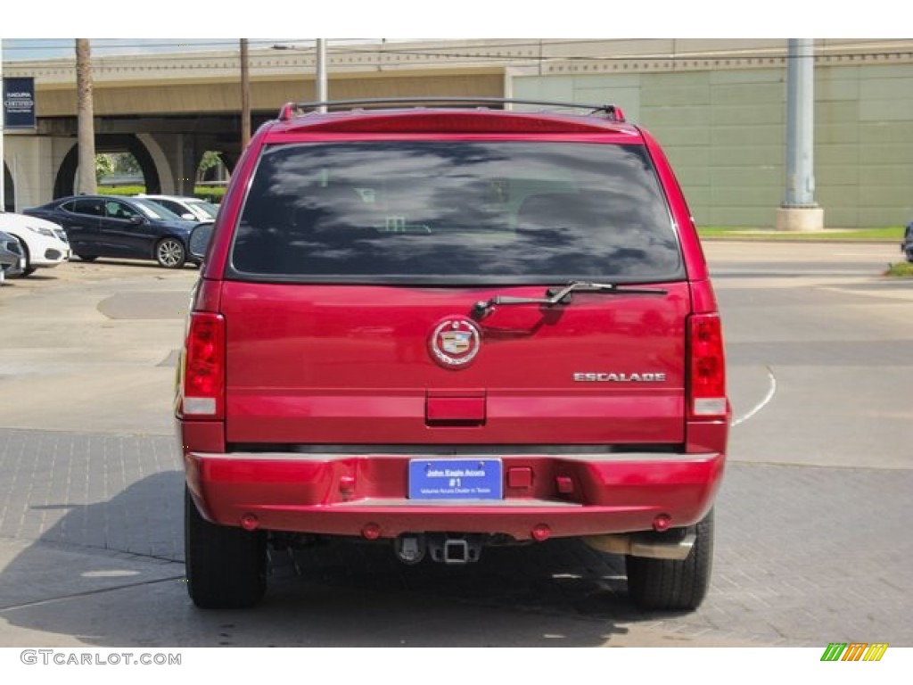 2004 Escalade AWD - Red E / Pewter Gray photo #7