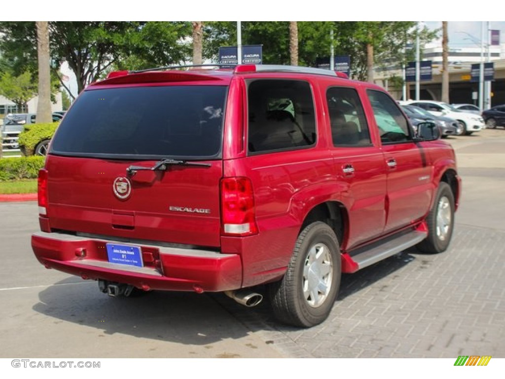 2004 Escalade AWD - Red E / Pewter Gray photo #8