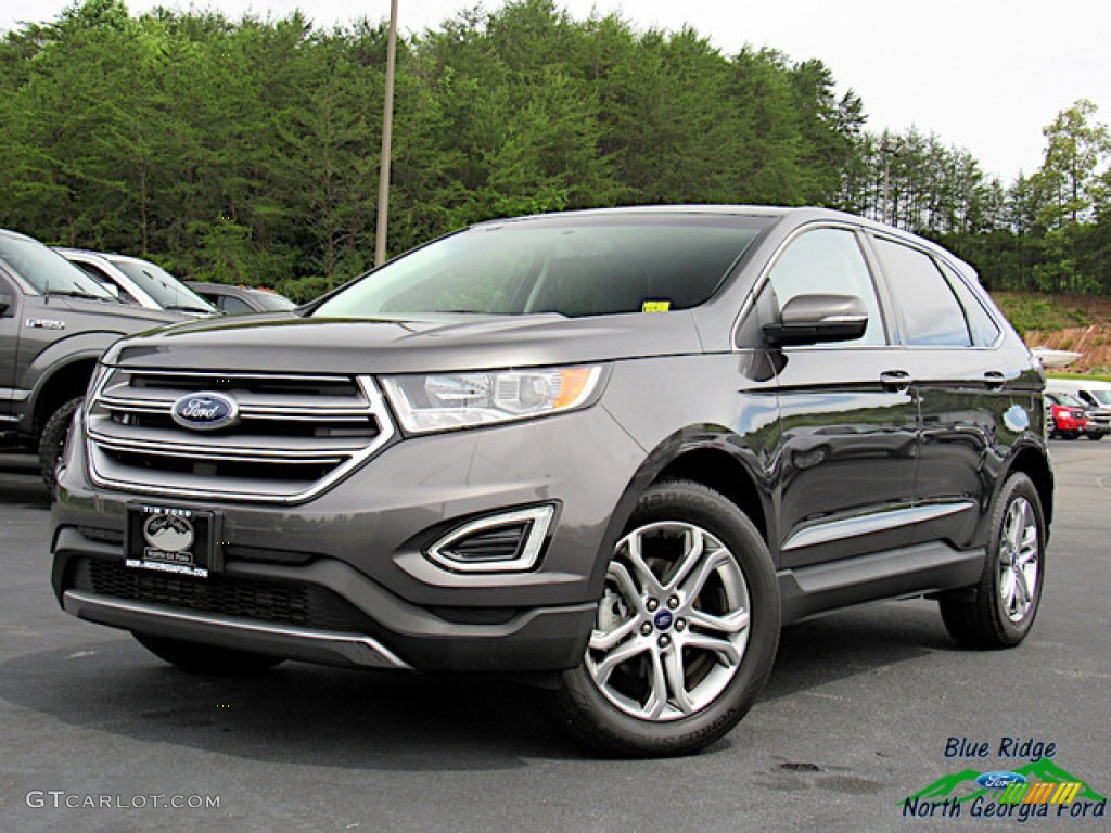 Magnetic Metallic 2017 Ford Edge Titanium Exterior Photo #138281651