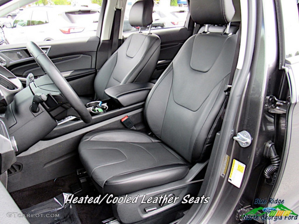 Ebony Interior 2017 Ford Edge Titanium Photo #138281738