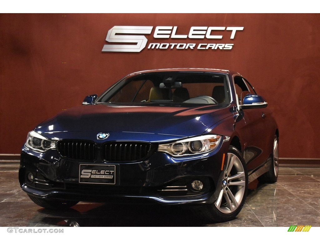 2017 4 Series 430i xDrive Convertible - Imperial Blue Metallic / Saddle Brown photo #1