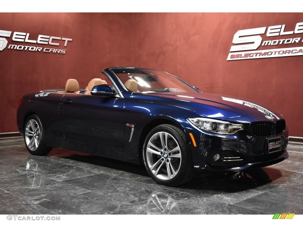 2017 4 Series 430i xDrive Convertible - Imperial Blue Metallic / Saddle Brown photo #3