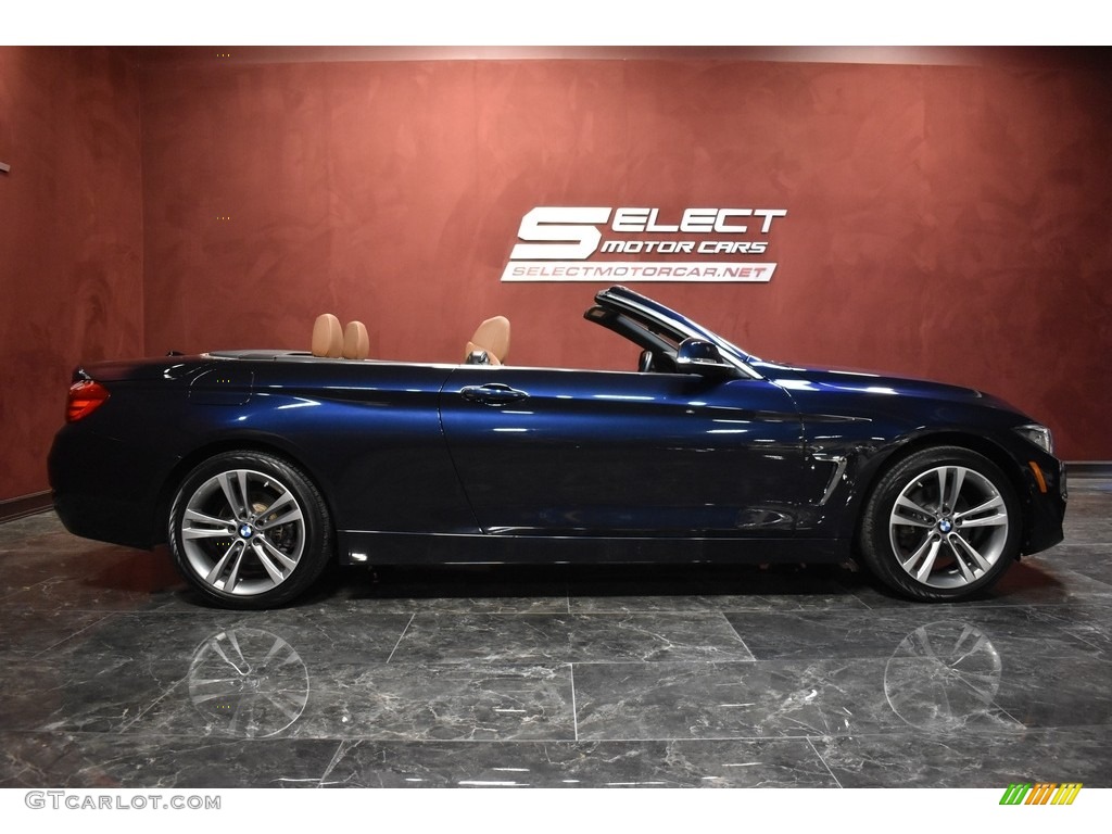 2017 4 Series 430i xDrive Convertible - Imperial Blue Metallic / Saddle Brown photo #4
