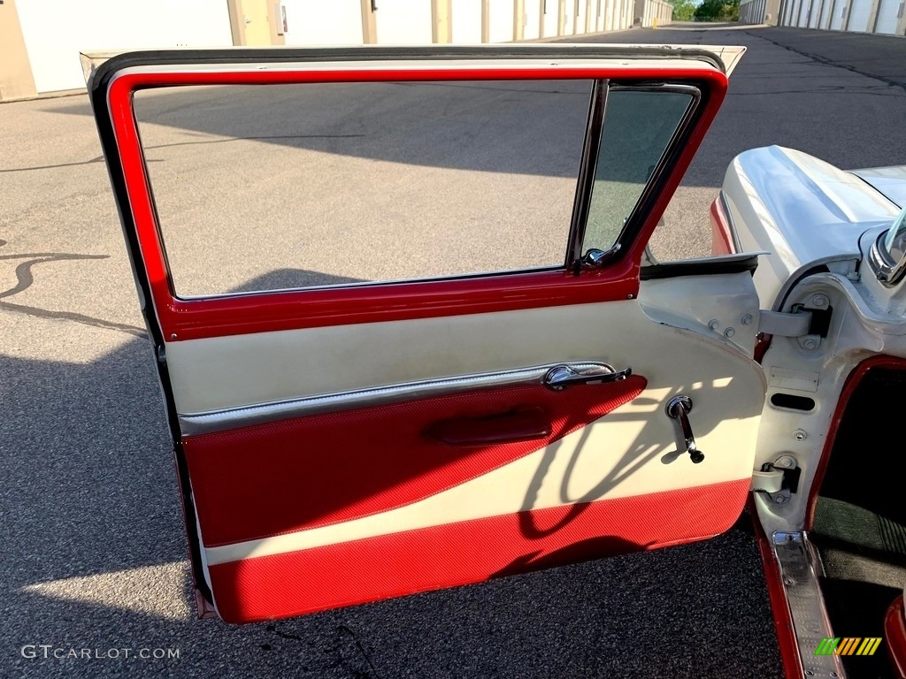 1957 Ford Ranchero Custom Red Door Panel Photo #138284442