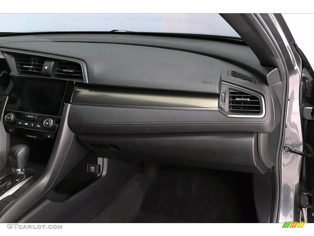 2018 Honda Civic EX-L Navi Hatchback Black/Ivory Dashboard Photo #138286365