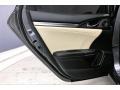 Black/Ivory 2018 Honda Civic EX-L Navi Hatchback Door Panel