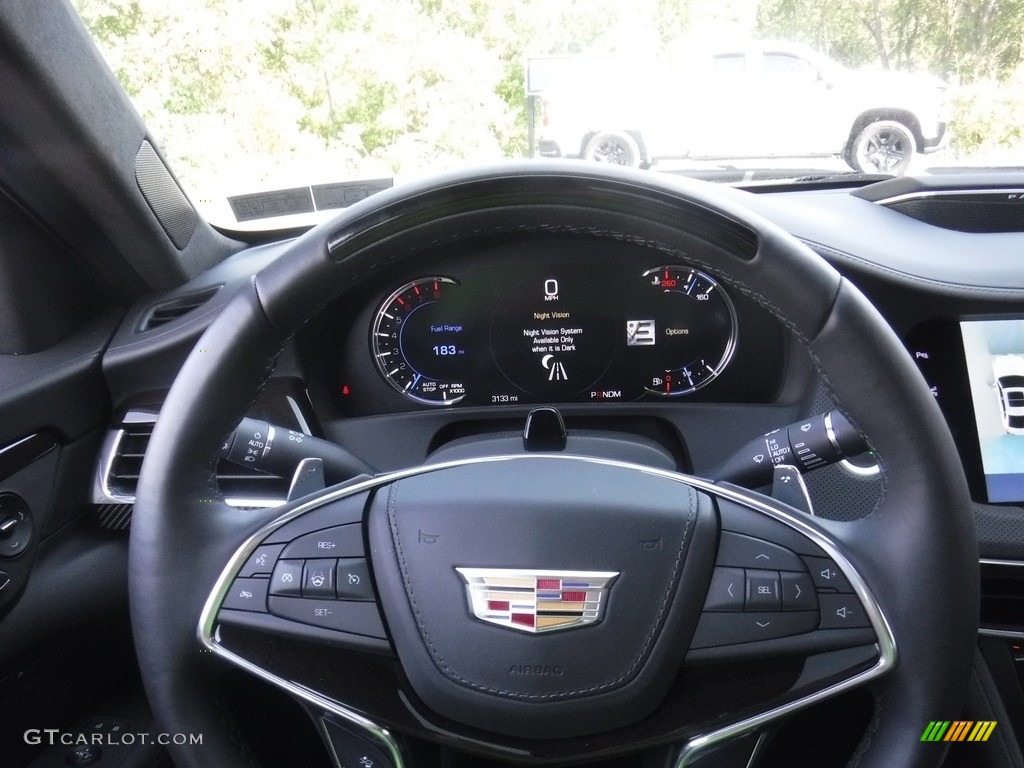 2018 Cadillac CT6 3.0 Turbo Platinum AWD Sedan Jet Black Steering Wheel Photo #138286473