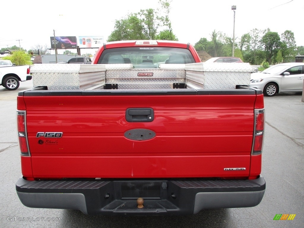 2011 F150 XL SuperCab 4x4 - Vermillion Red / Steel Gray photo #25