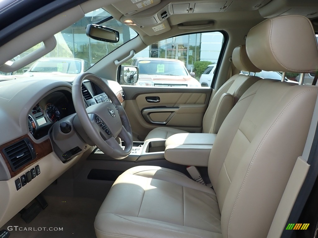 Almond Interior 2015 Nissan Armada Platinum 4x4 Photo #138287736