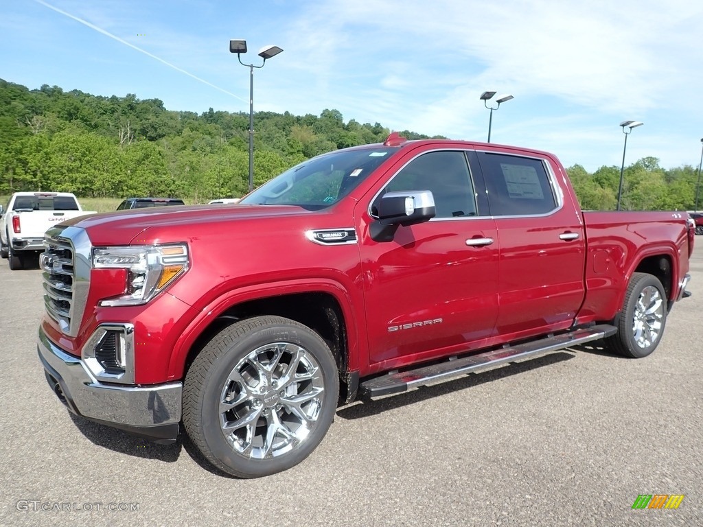 Red Quartz Tintcoat 2020 GMC Sierra 1500 SLT Crew Cab 4WD Exterior Photo #138288576
