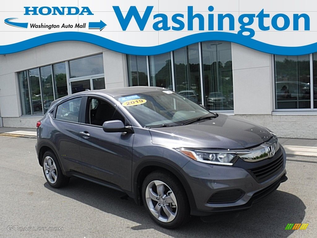 2019 HR-V LX AWD - Modern Steel Metallic / Black photo #1